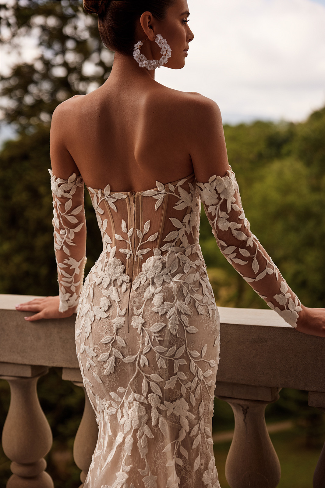 Procella wedding dress back detail